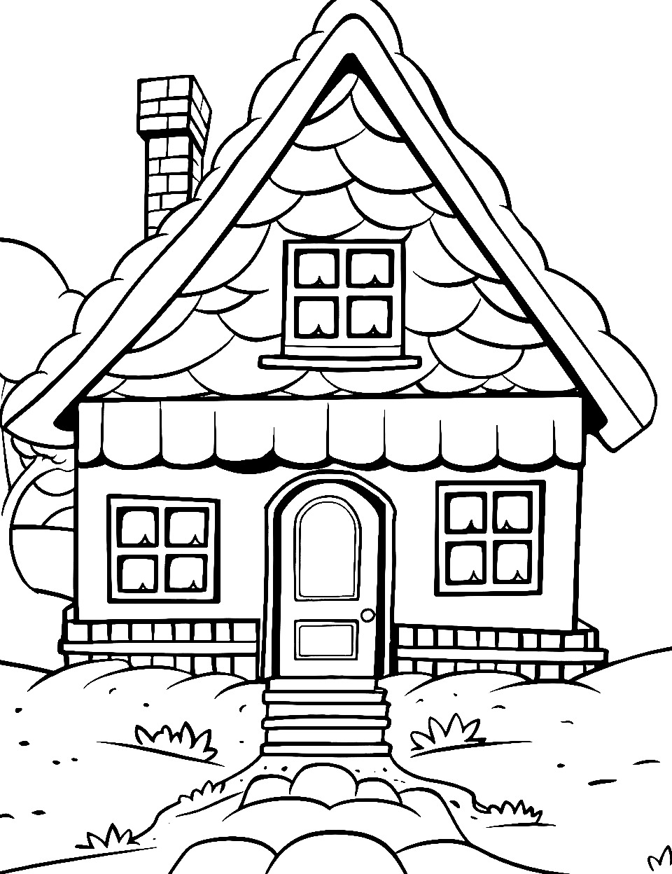 122+ Printable Easy House Coloring Pages Printable 55