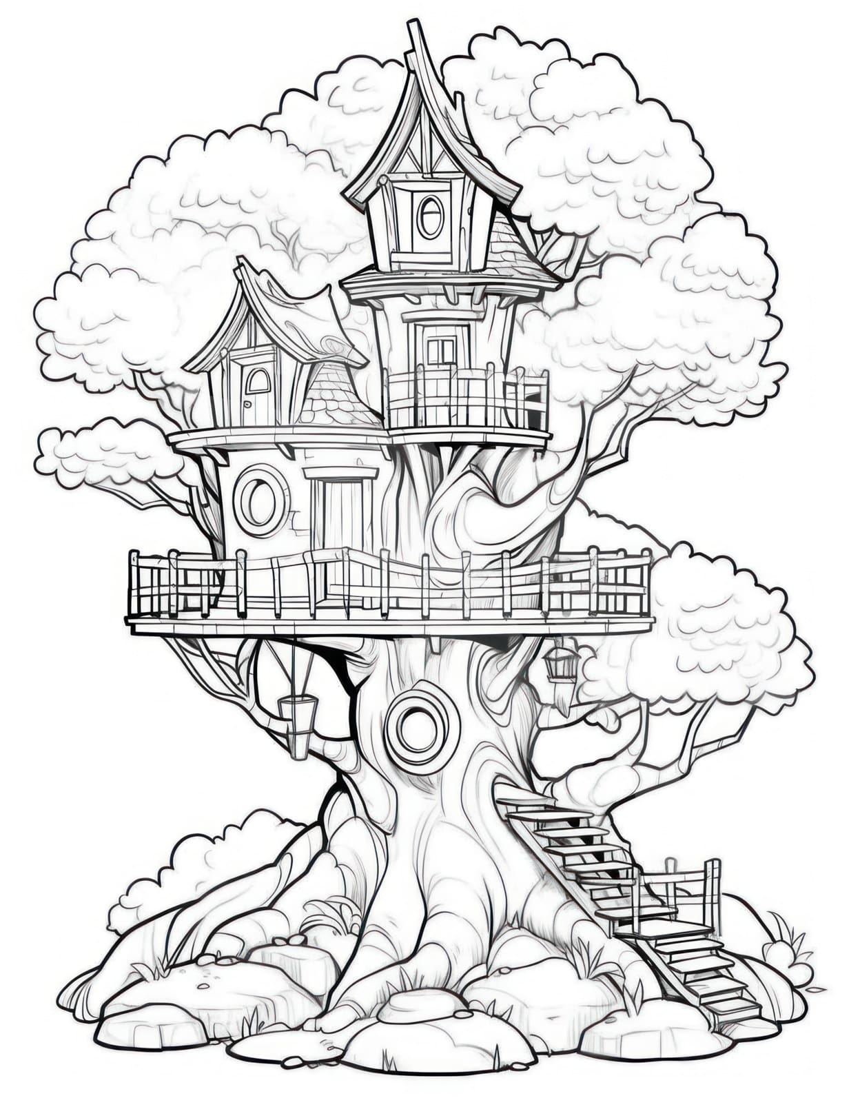 122+ Printable Easy House Coloring Pages Printable 78