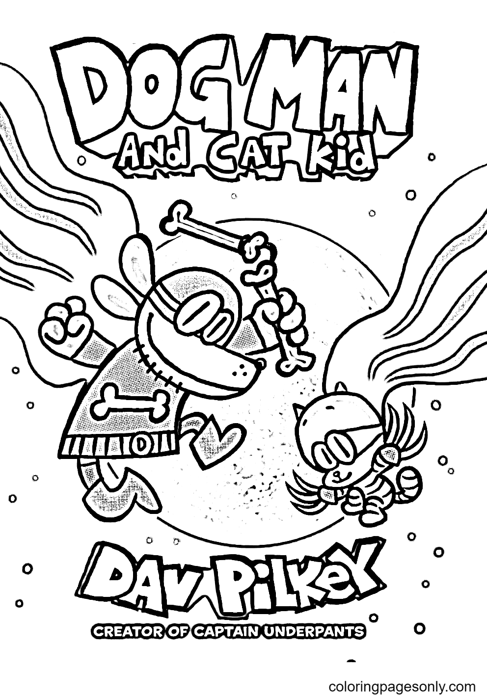 126+ Comic Book Captain Underpants Coloring Pages Printable 105