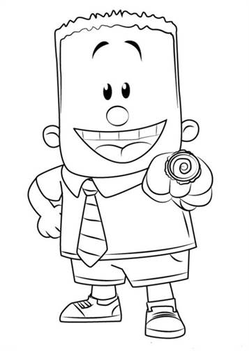 126+ Comic Book Captain Underpants Coloring Pages Printable 26