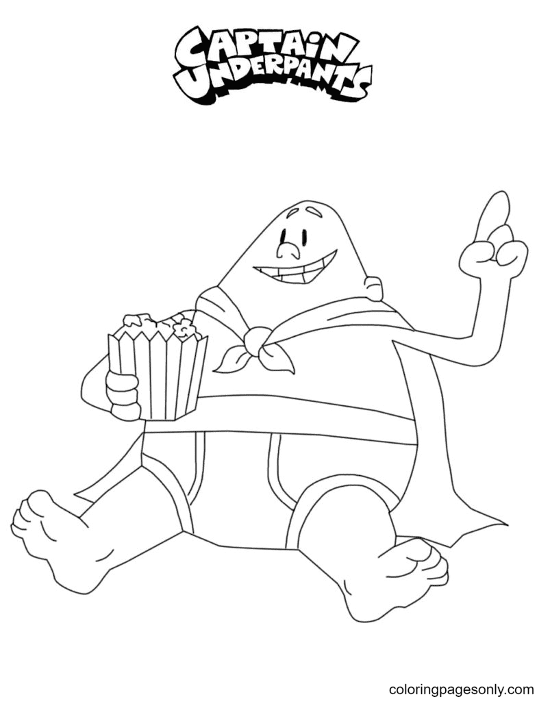 126+ Comic Book Captain Underpants Coloring Pages Printable 85