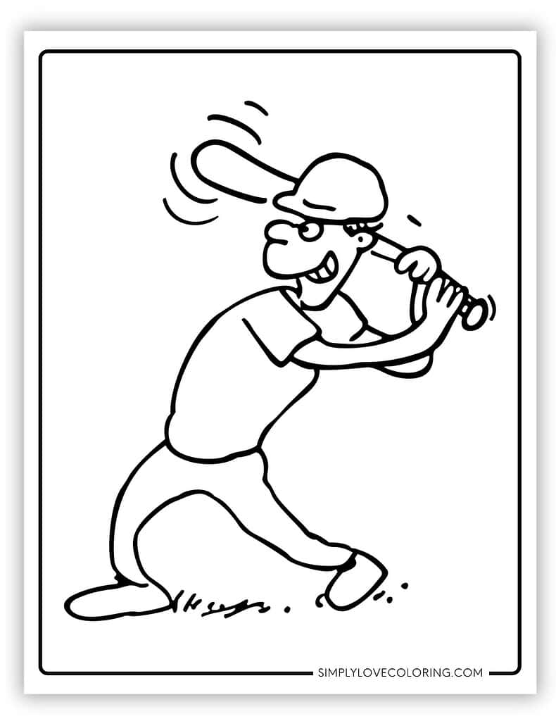 baseball coloring pages printable jpg