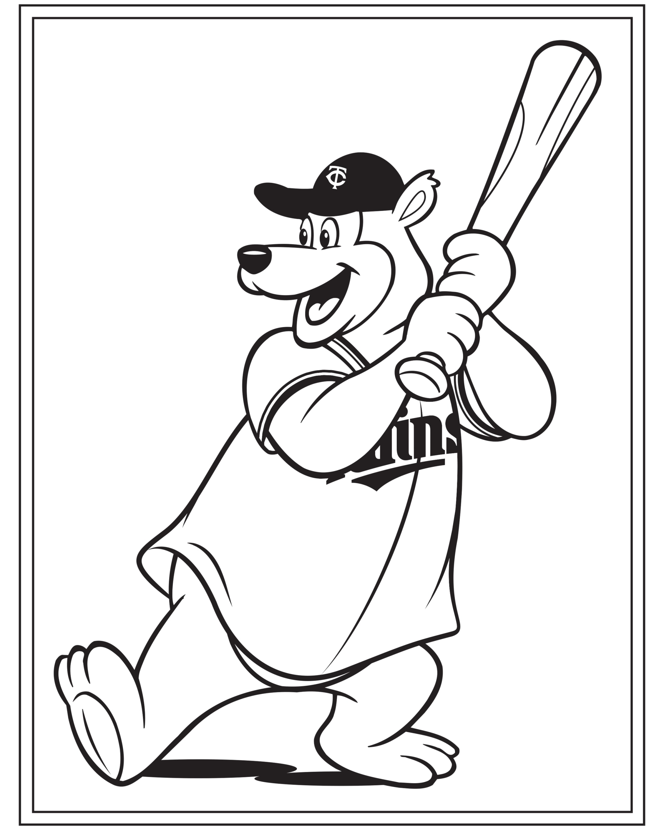 129+ Baseball Coloring Pages Printable 114