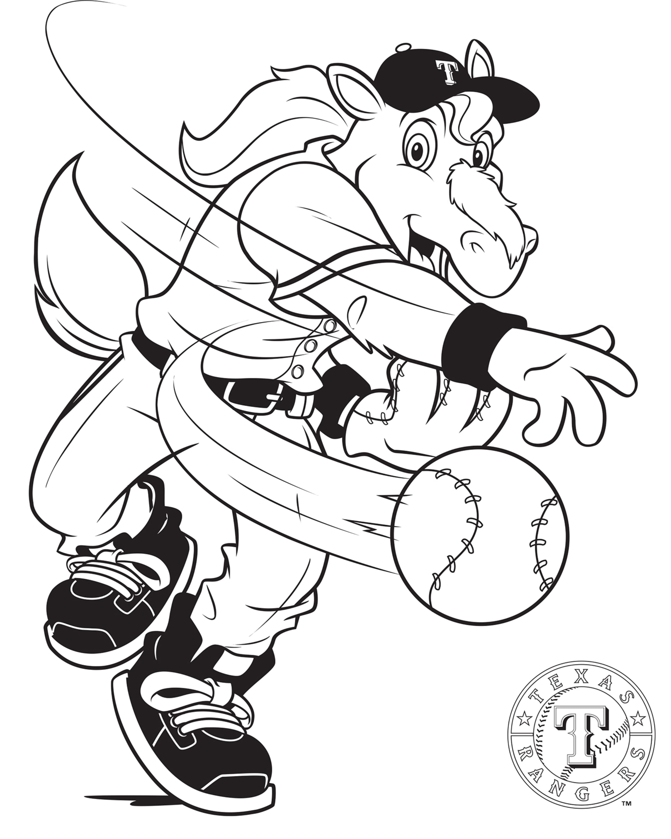 129+ Baseball Coloring Pages Printable 115