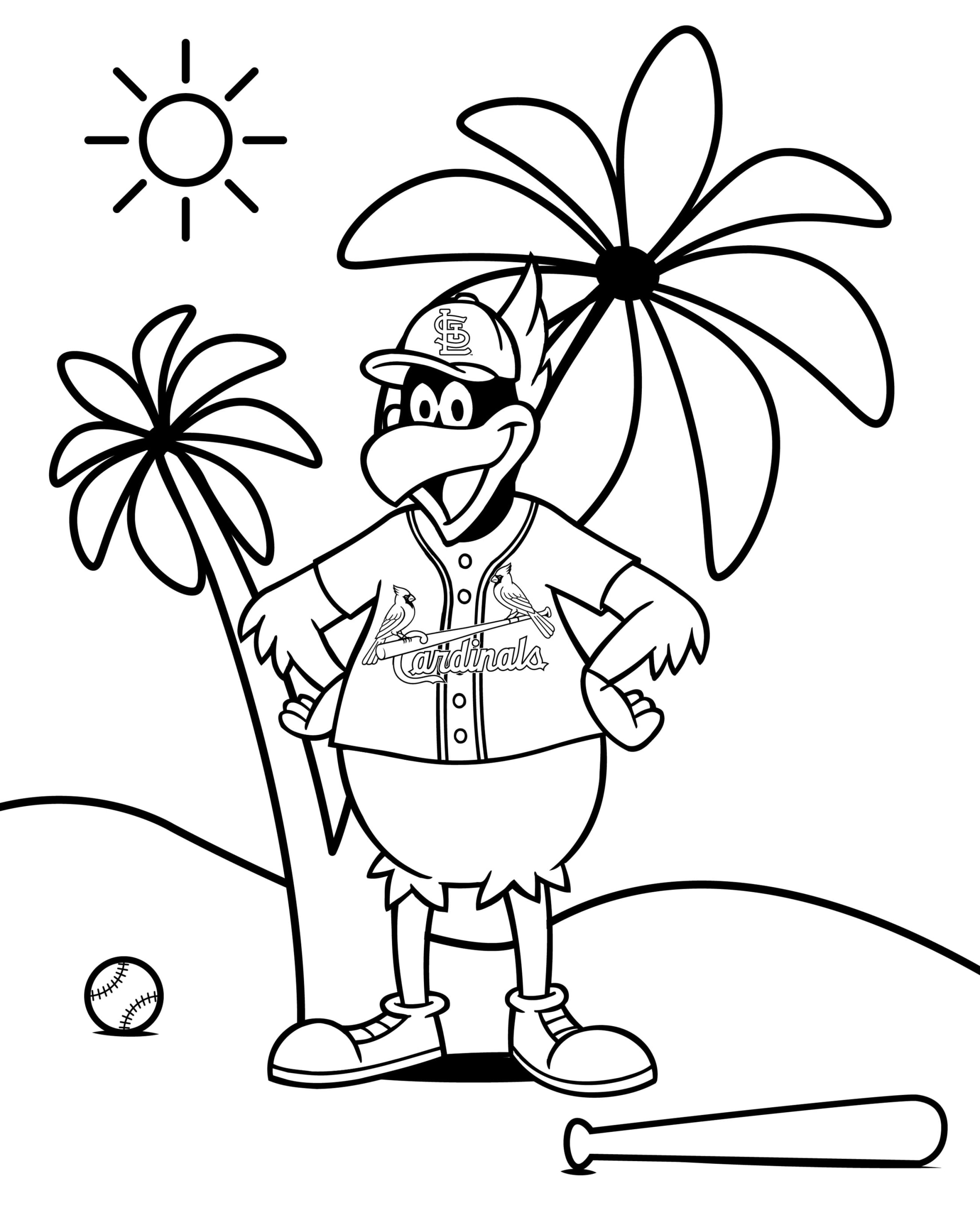 129+ Baseball Coloring Pages Printable 121