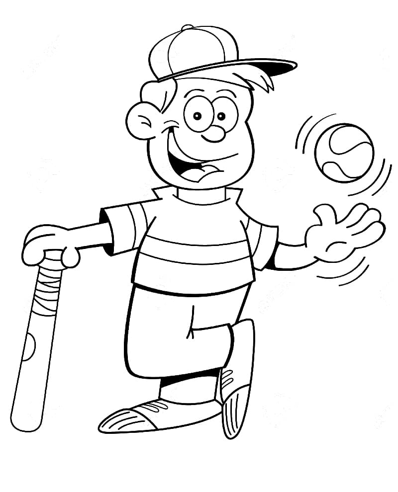 129+ Baseball Coloring Pages Printable 2