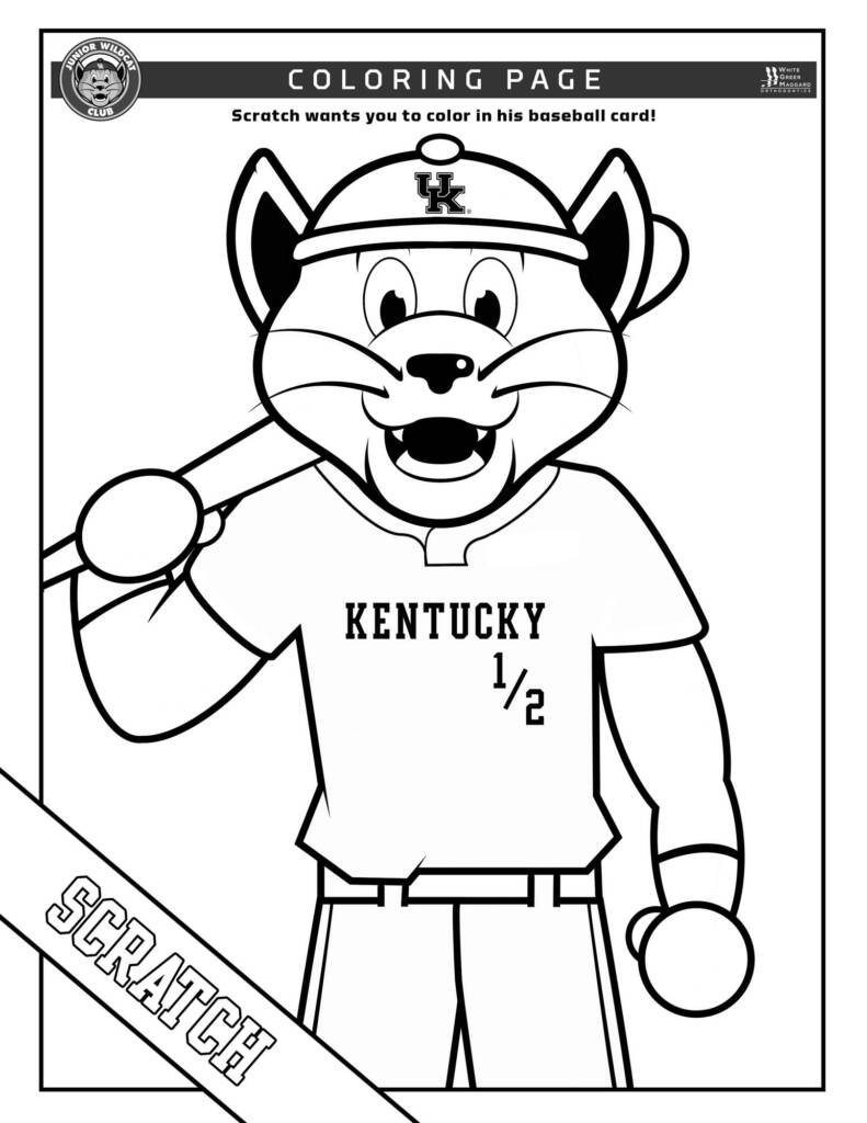 129+ Baseball Coloring Pages Printable 26