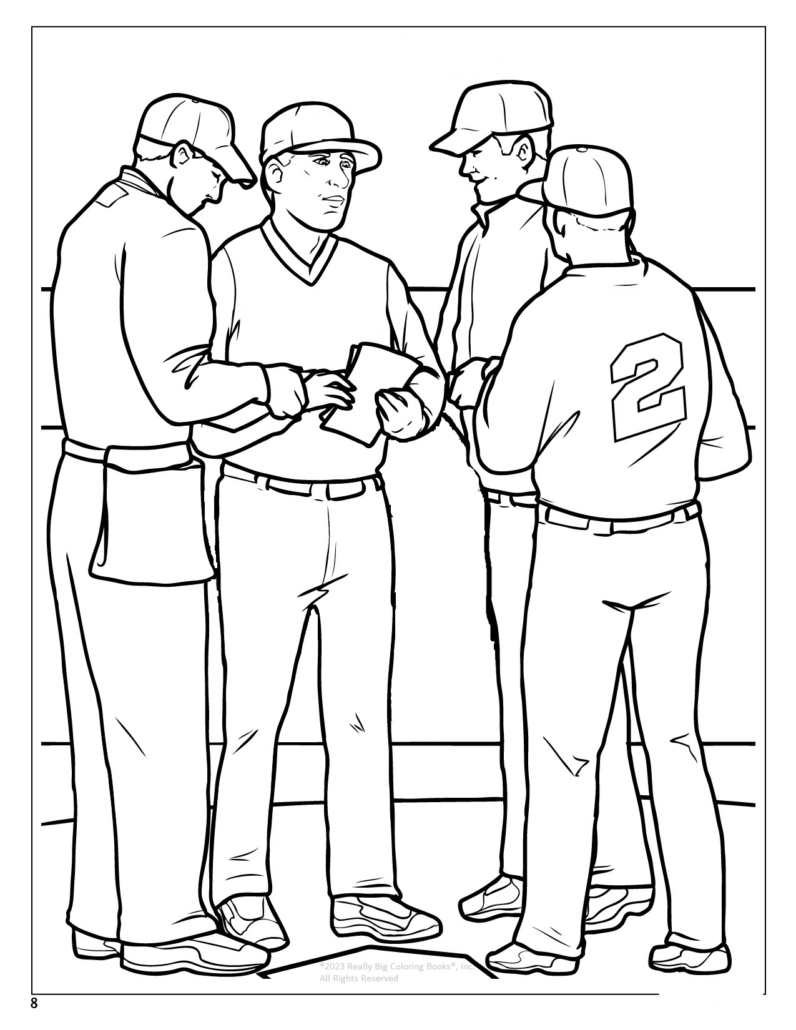 129+ Baseball Coloring Pages Printable 29