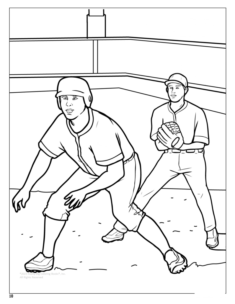 129+ Baseball Coloring Pages Printable 31