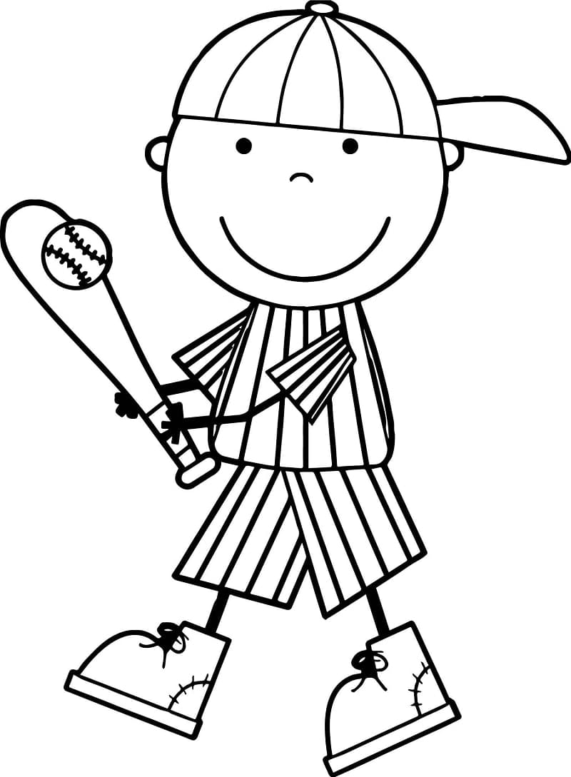 129+ Baseball Coloring Pages Printable 35