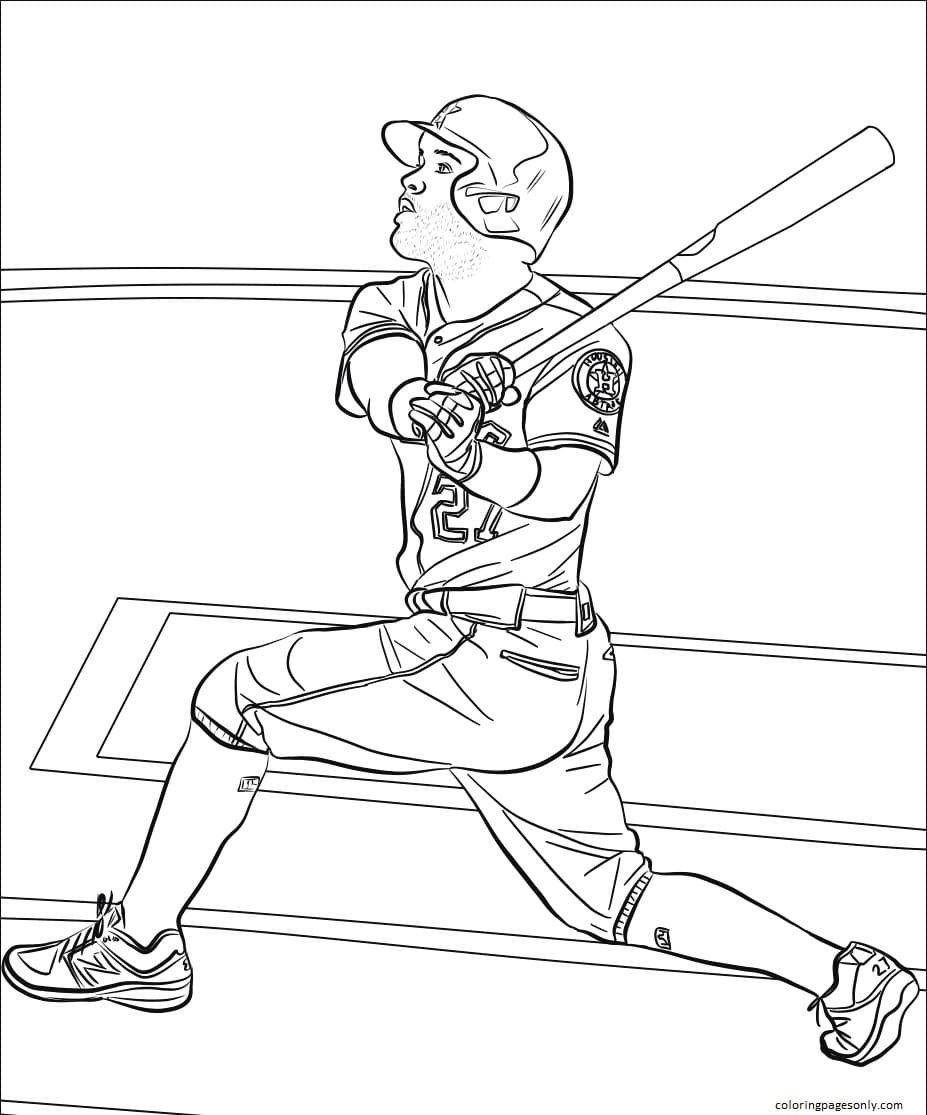 129+ Baseball Coloring Pages Printable 49