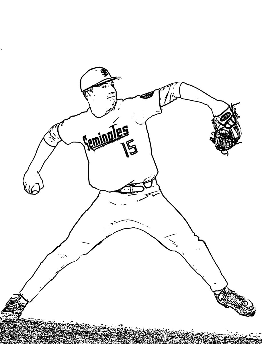 129+ Baseball Coloring Pages Printable 53