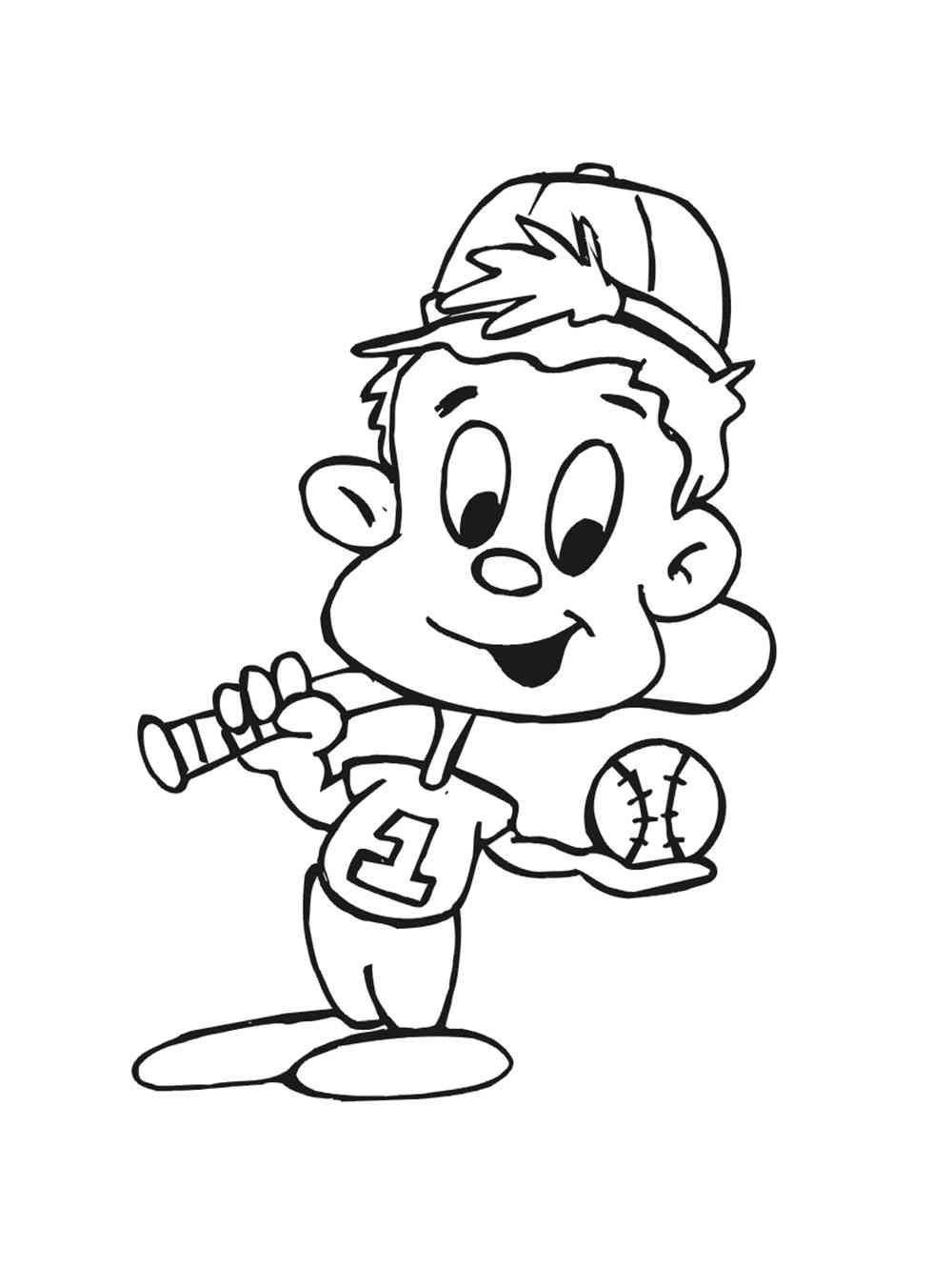 129+ Baseball Coloring Pages Printable 55