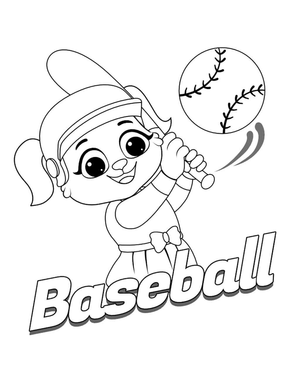 129+ Baseball Coloring Pages Printable 56