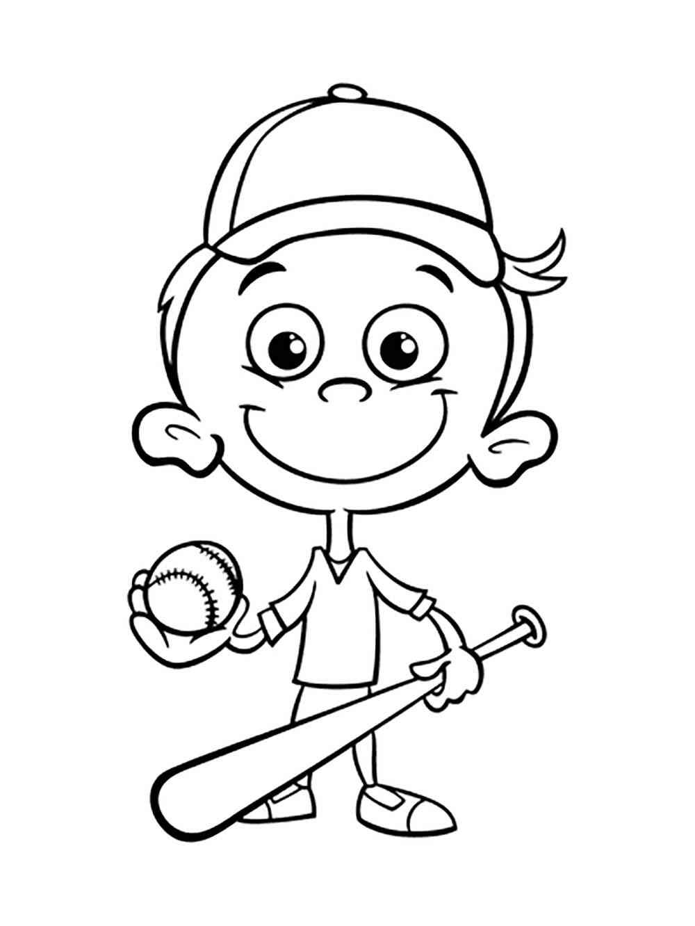 129+ Baseball Coloring Pages Printable 58