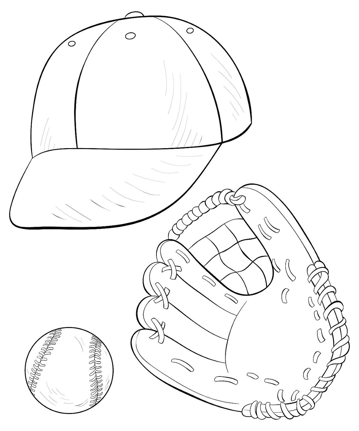 129+ Baseball Coloring Pages Printable 66