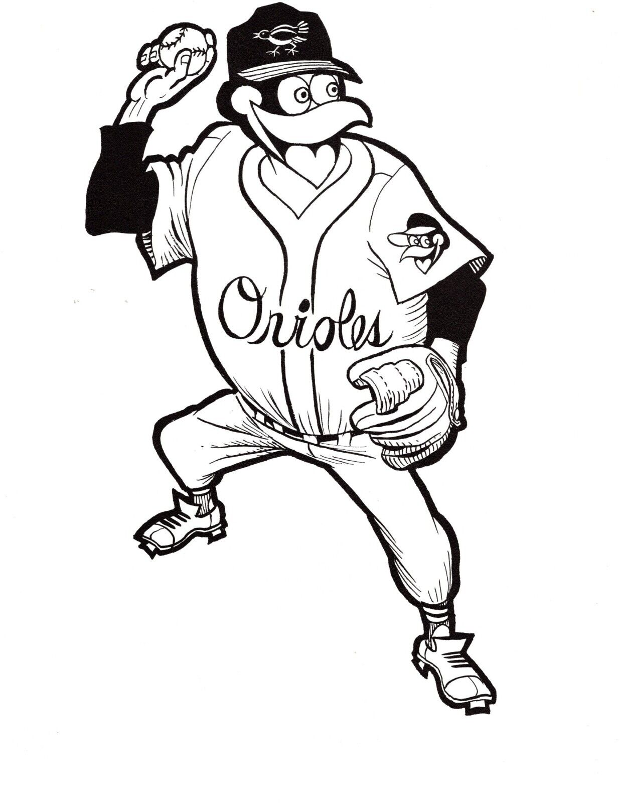 129+ Baseball Coloring Pages Printable 72