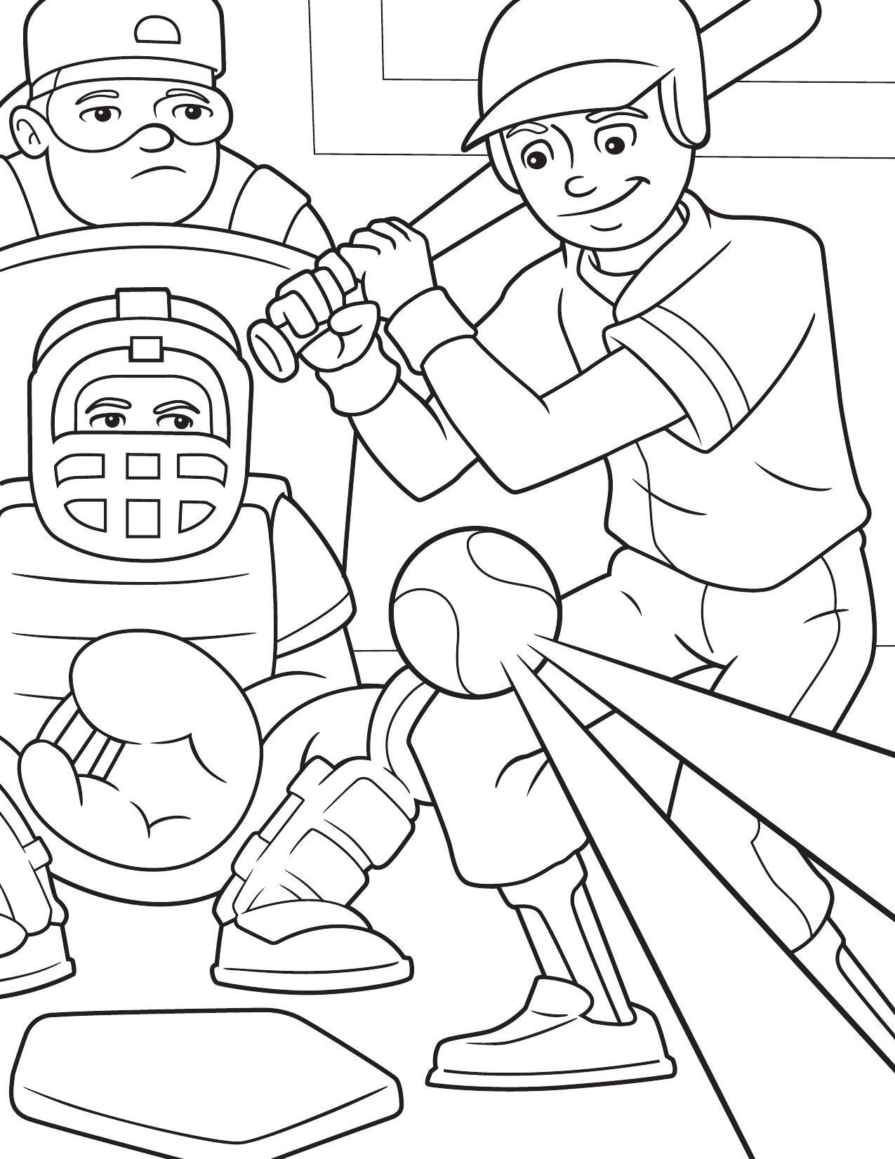 129+ Baseball Coloring Pages Printable 75