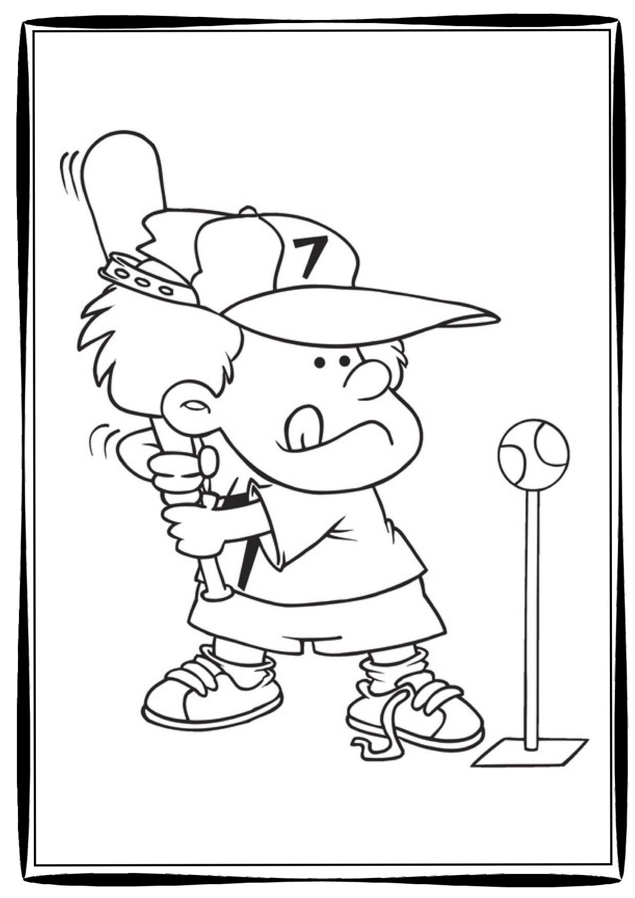 129+ Baseball Coloring Pages Printable 76