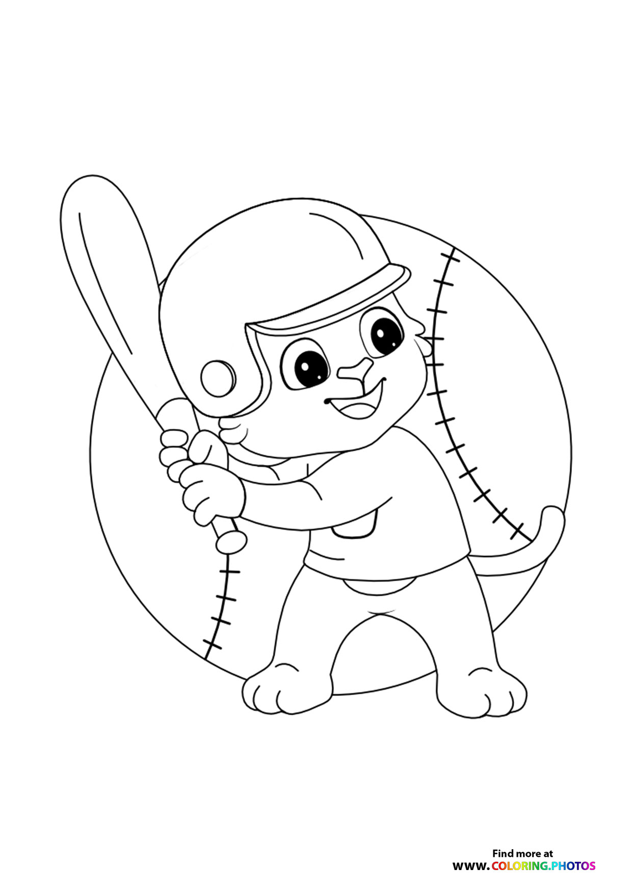 129+ Baseball Coloring Pages Printable 78