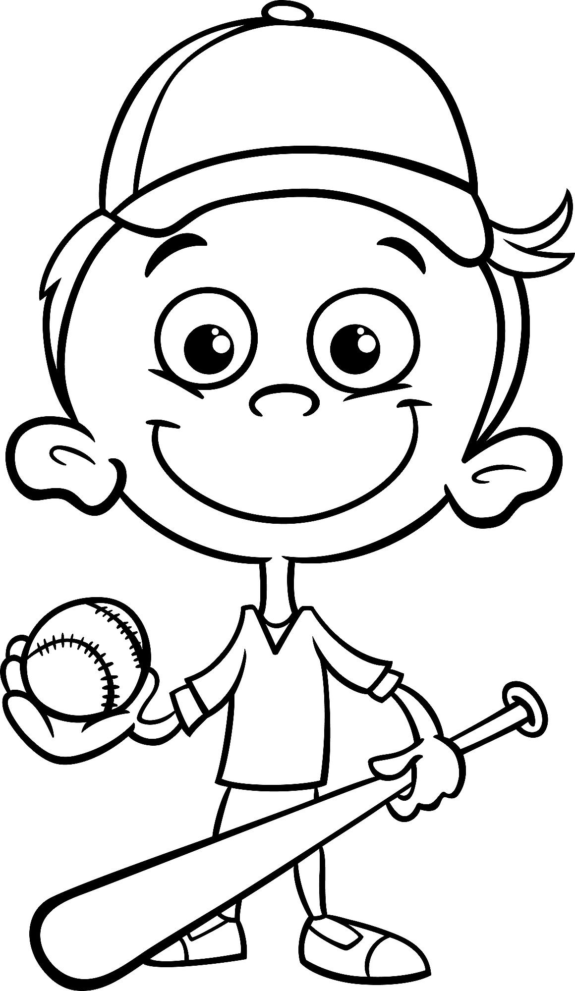 129+ Baseball Coloring Pages Printable 80