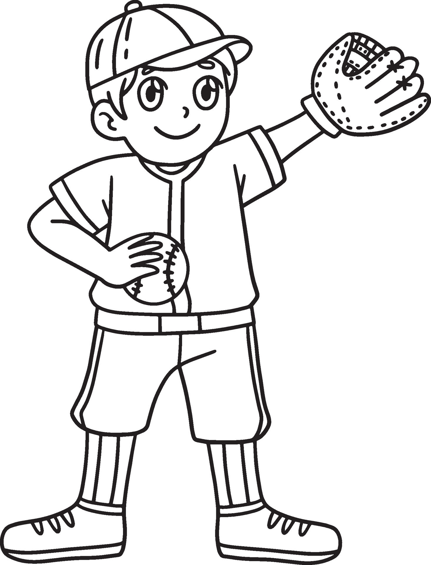 129+ Baseball Coloring Pages Printable 85