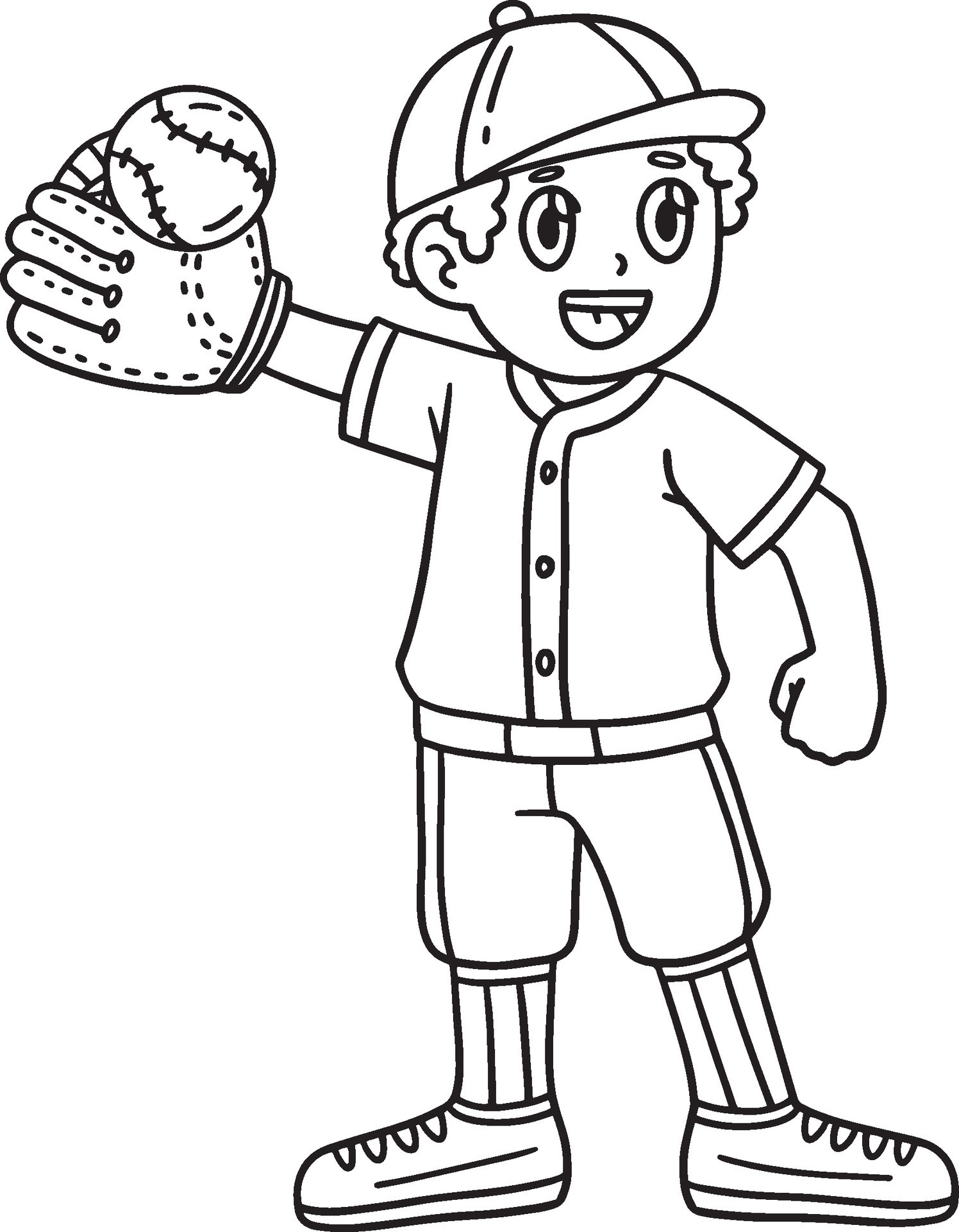 129+ Baseball Coloring Pages Printable 87