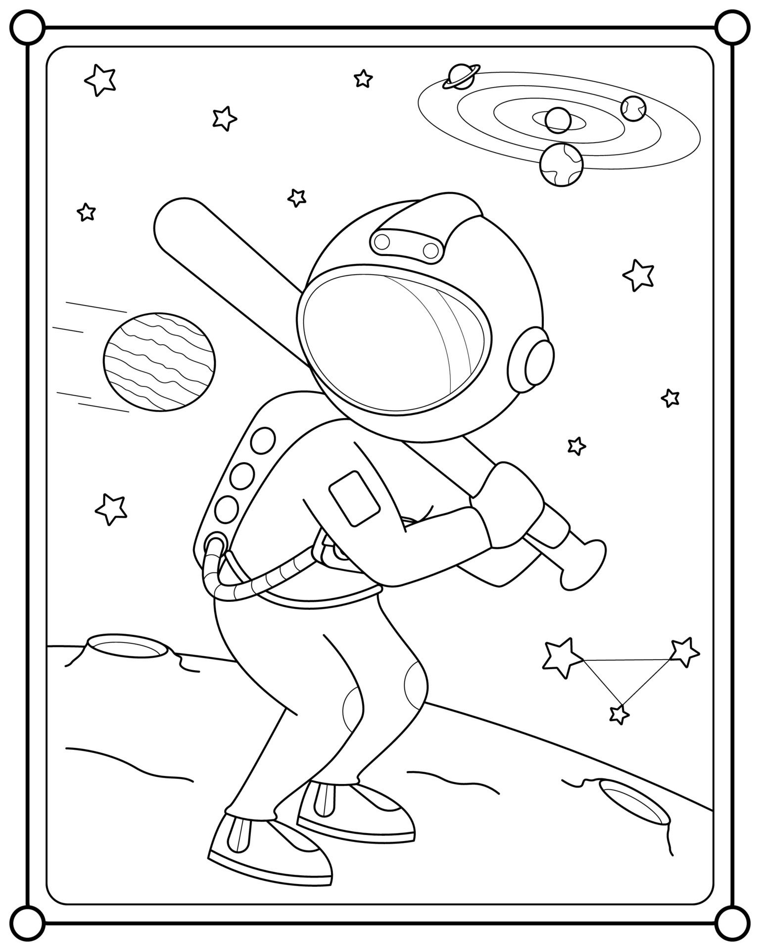 129+ Baseball Coloring Pages Printable 92