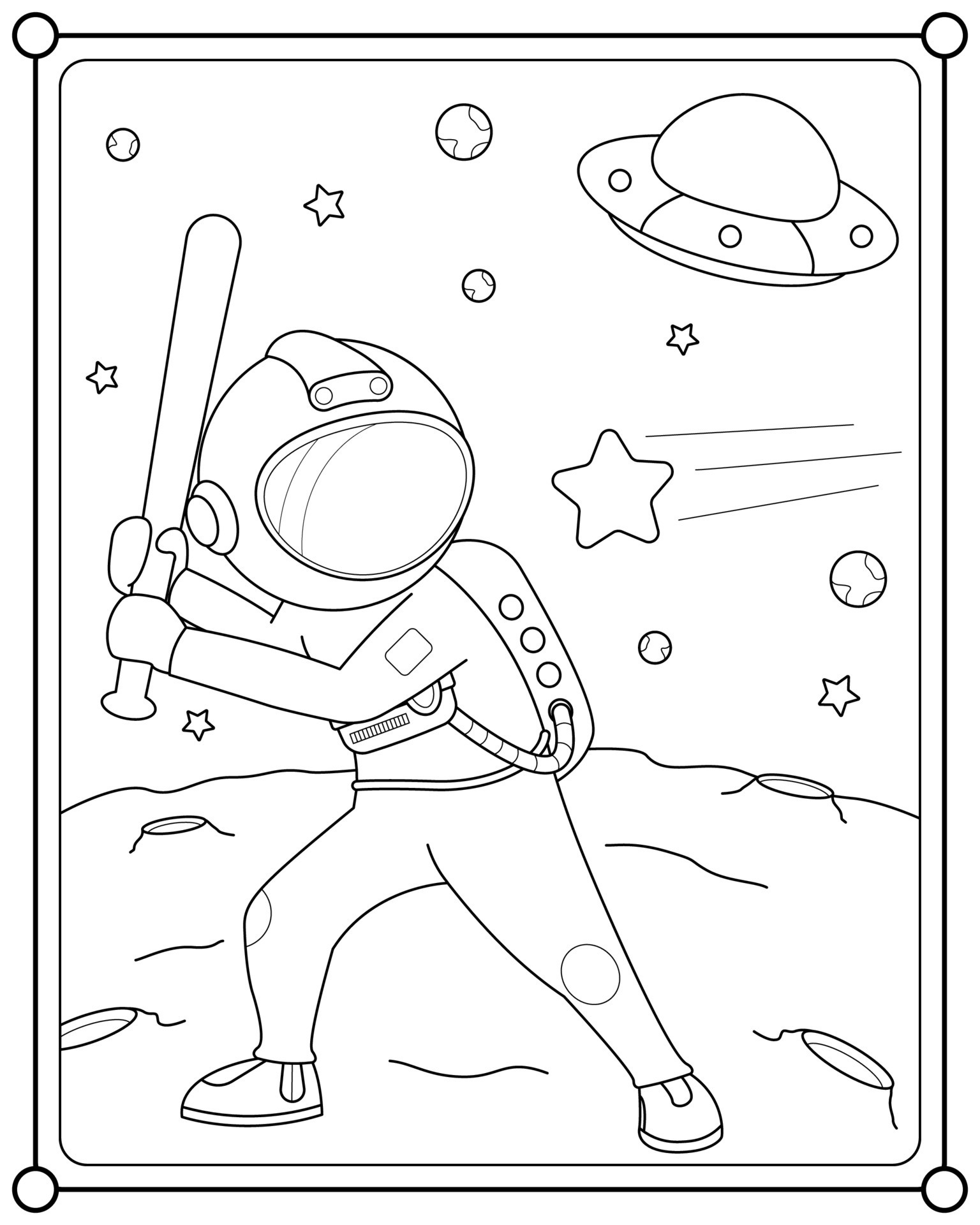 129+ Baseball Coloring Pages Printable 94