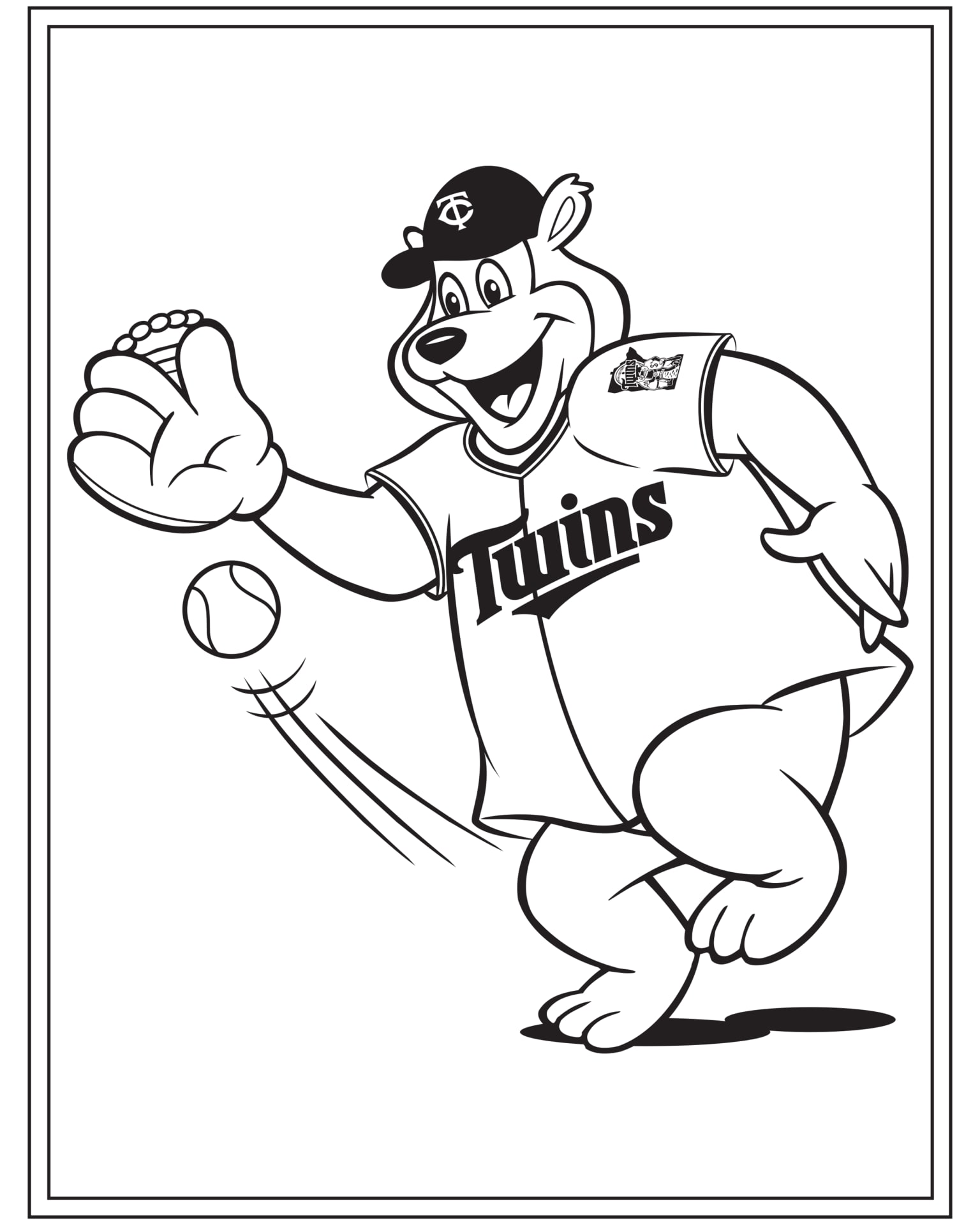 129+ Baseball Coloring Pages Printable 96