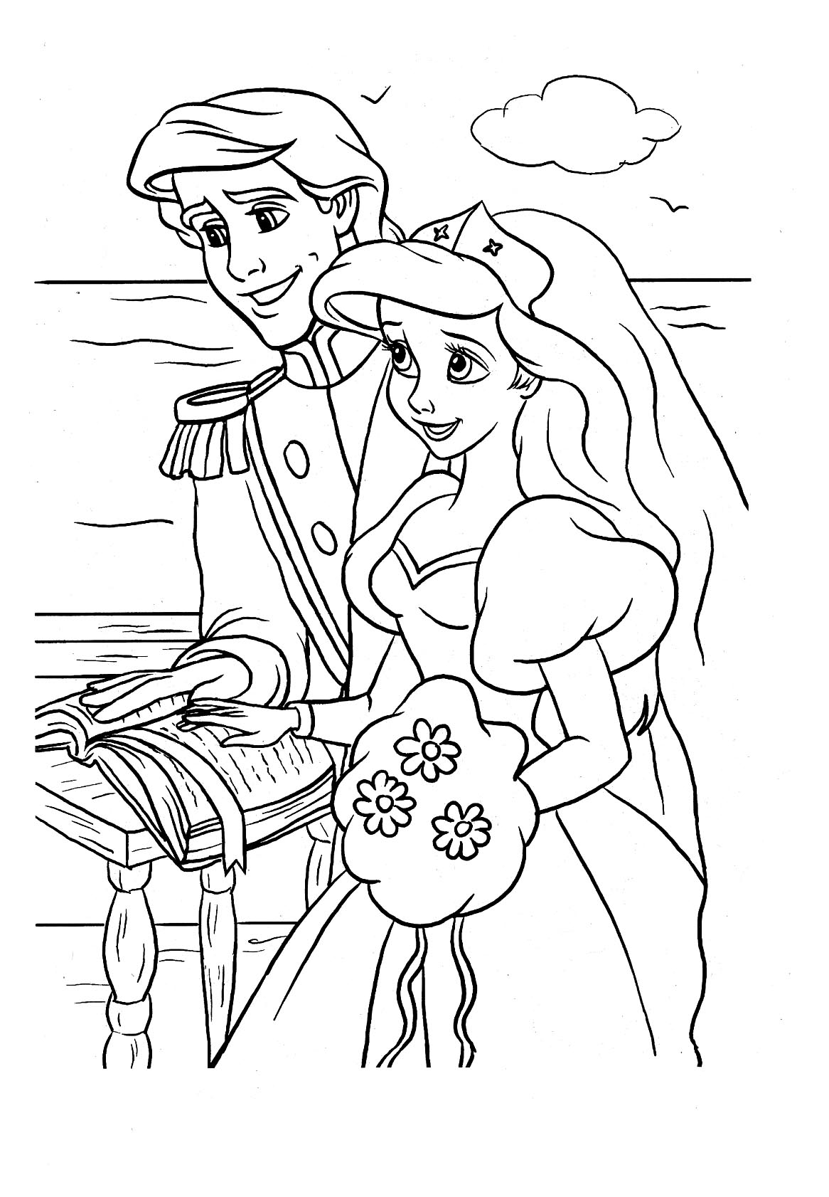 130+ Ariel Mermaid Coloring Pages for Disney Fans 104