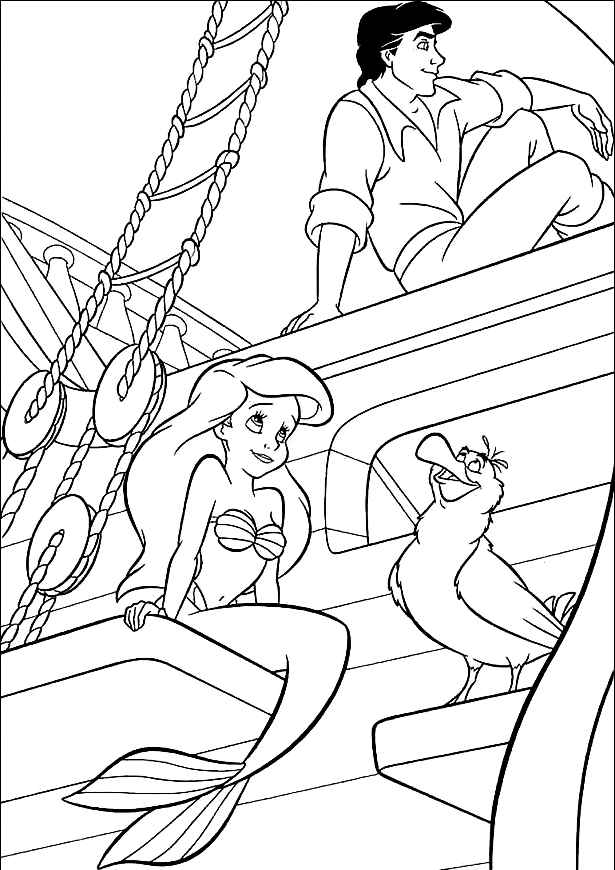 130+ Ariel Mermaid Coloring Pages for Disney Fans 105