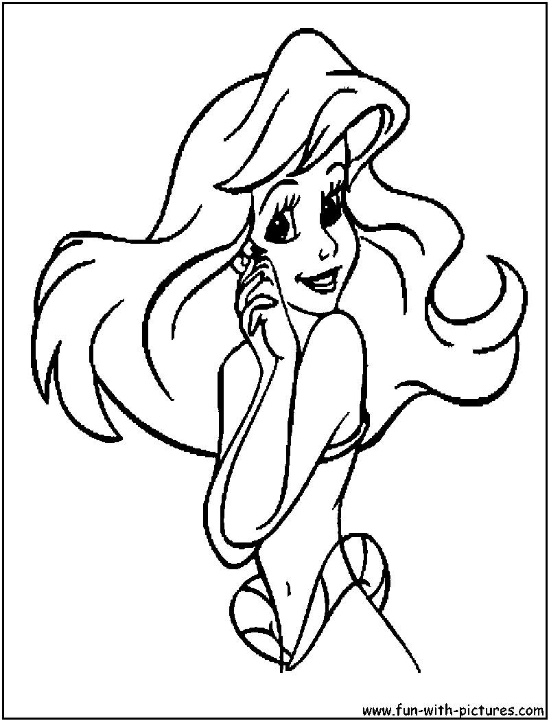 130+ Ariel Mermaid Coloring Pages for Disney Fans 108