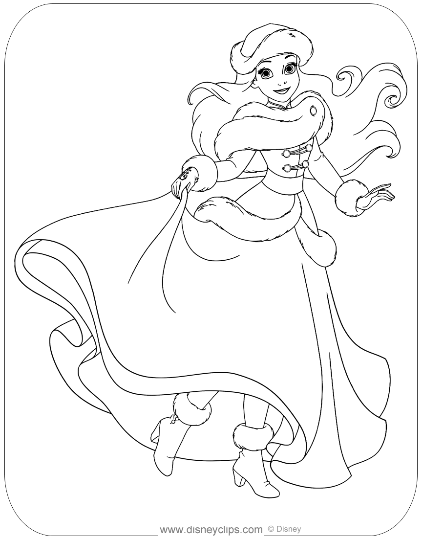 130+ Ariel Mermaid Coloring Pages for Disney Fans 110