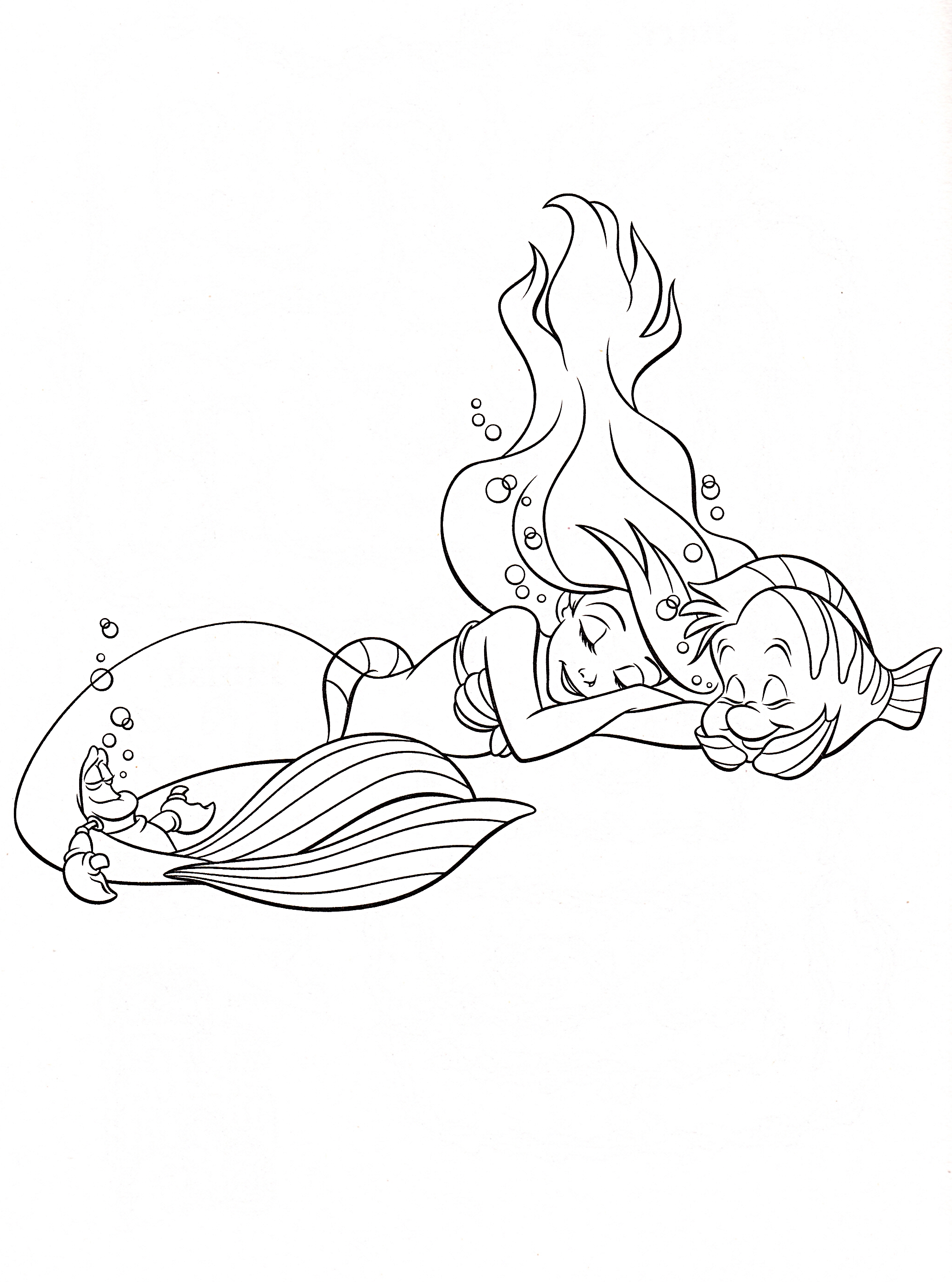 130+ Ariel Mermaid Coloring Pages for Disney Fans 121