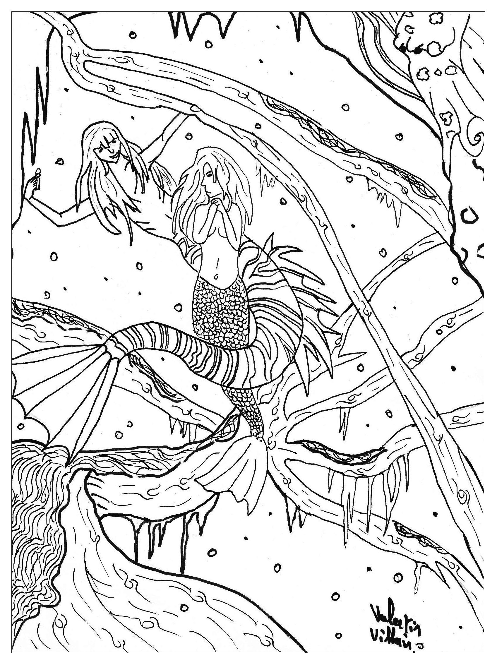 130+ Ariel Mermaid Coloring Pages for Disney Fans 124