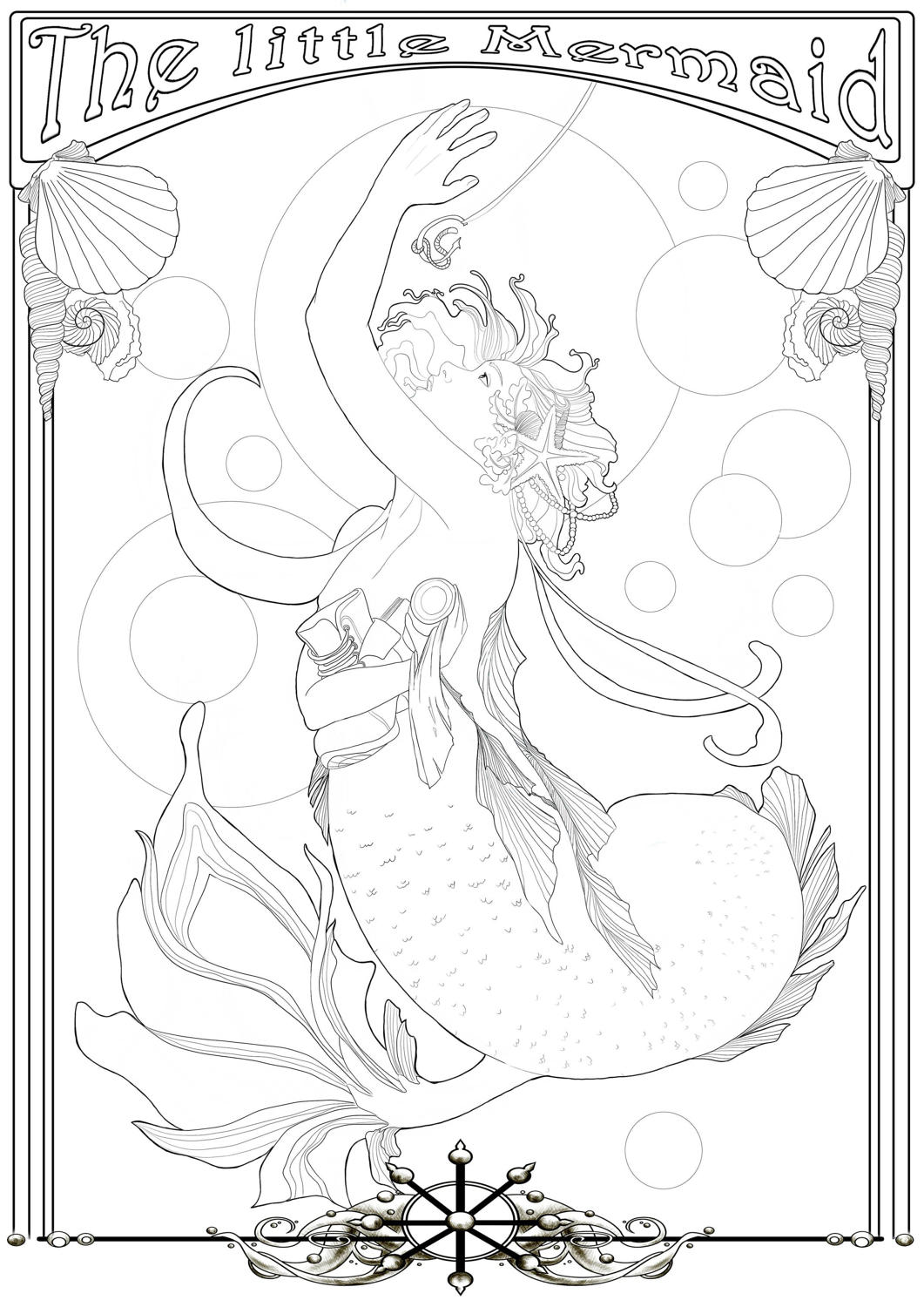 130+ Ariel Mermaid Coloring Pages for Disney Fans 129