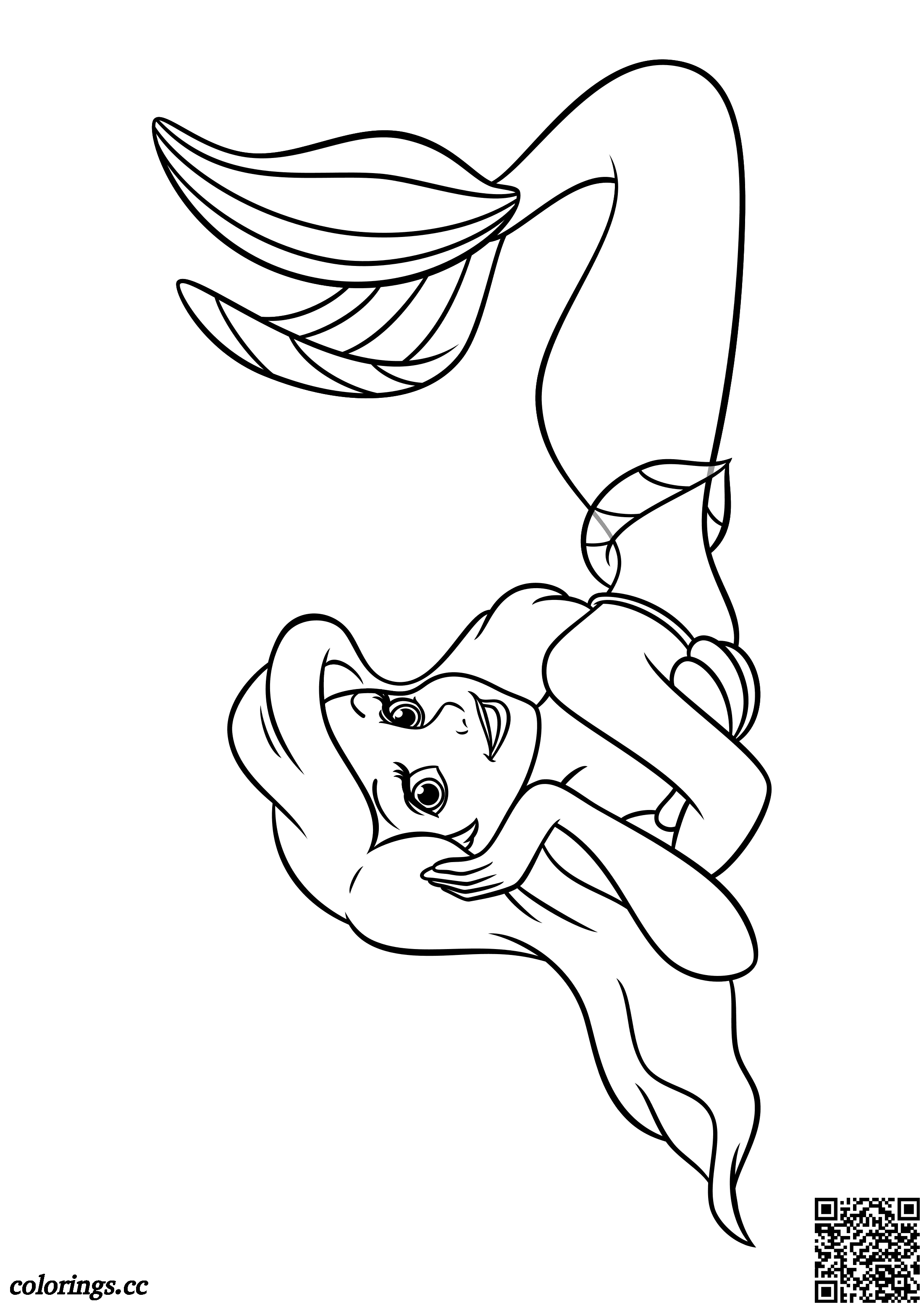 130+ Ariel Mermaid Coloring Pages for Disney Fans 130