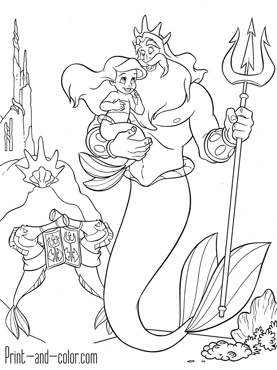 130+ Ariel Mermaid Coloring Pages for Disney Fans 14