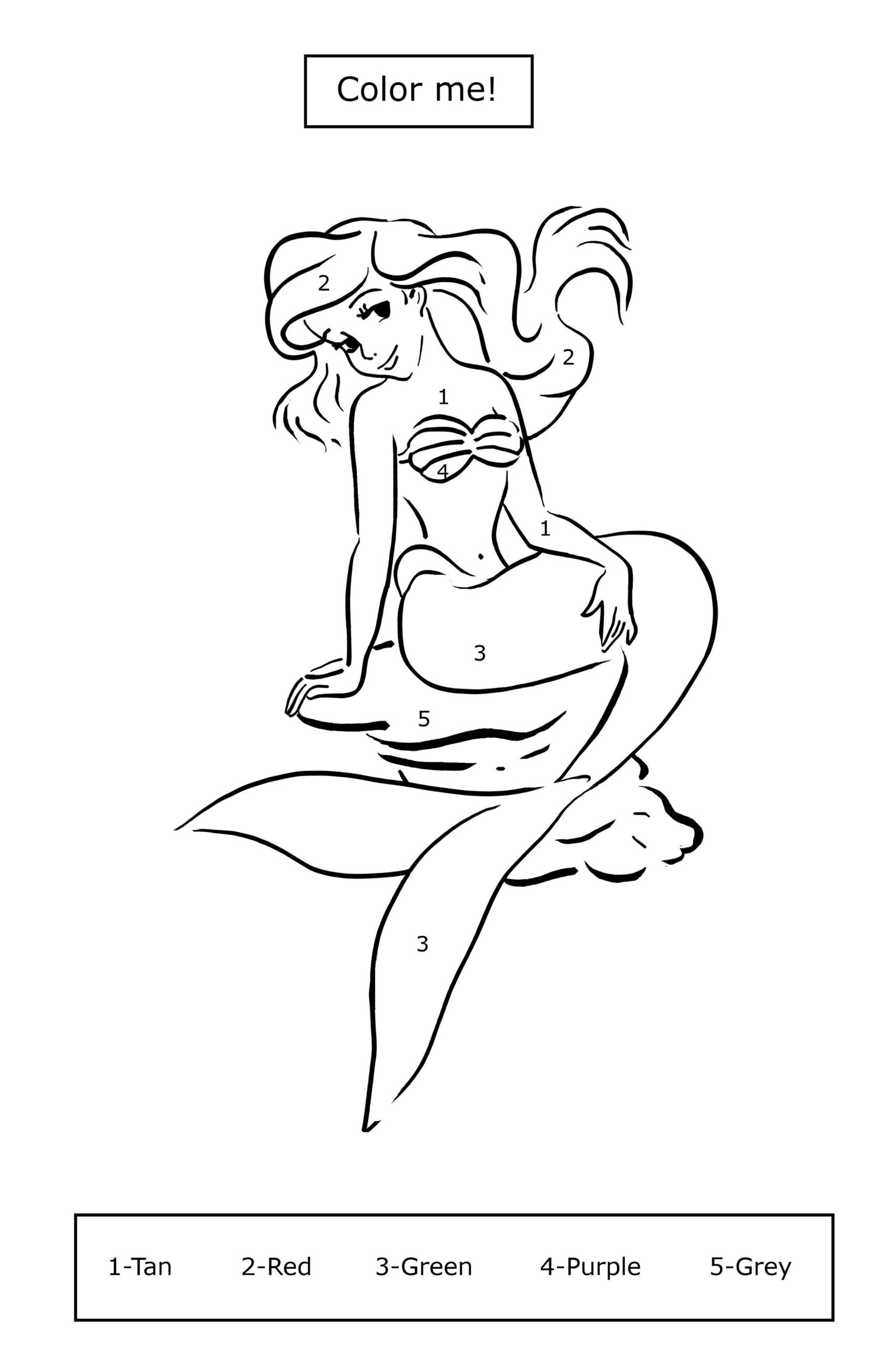 130+ Ariel Mermaid Coloring Pages for Disney Fans 22