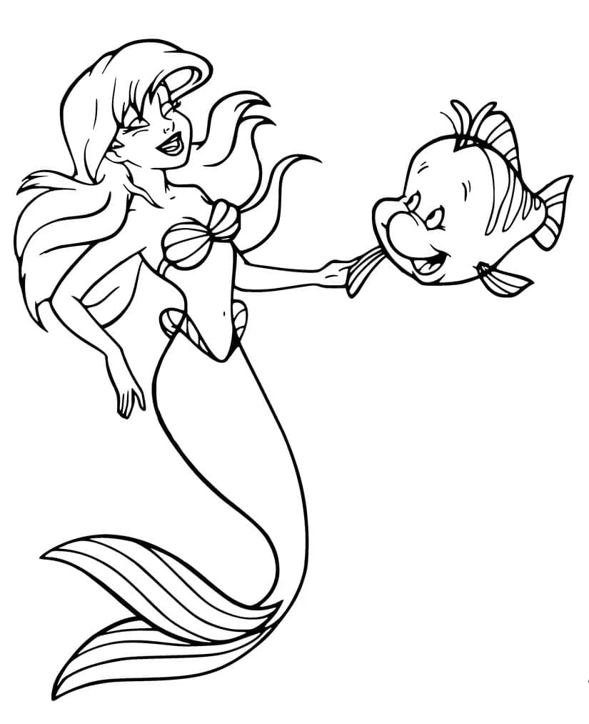 130+ Ariel Mermaid Coloring Pages for Disney Fans 27