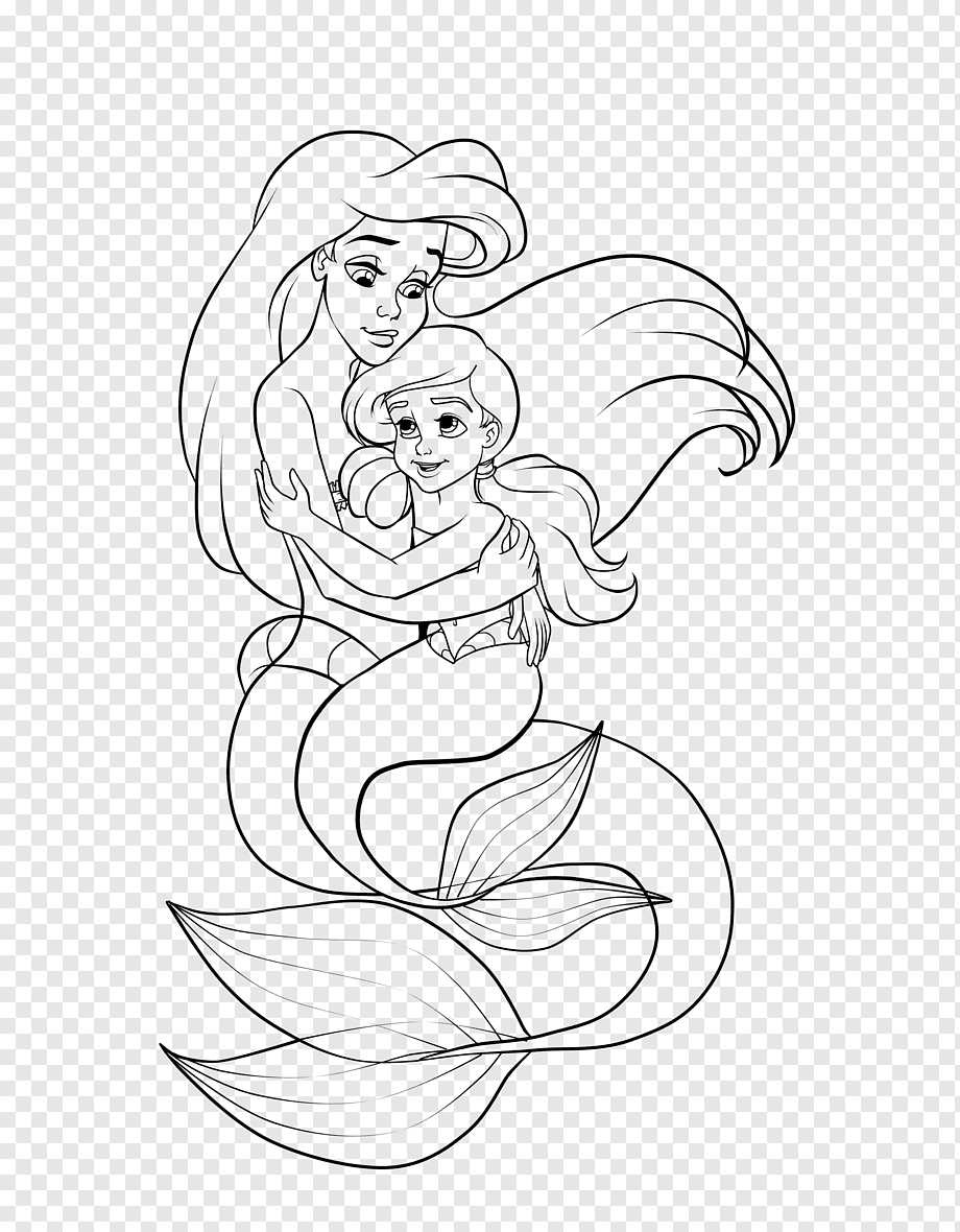 130+ Ariel Mermaid Coloring Pages for Disney Fans 28