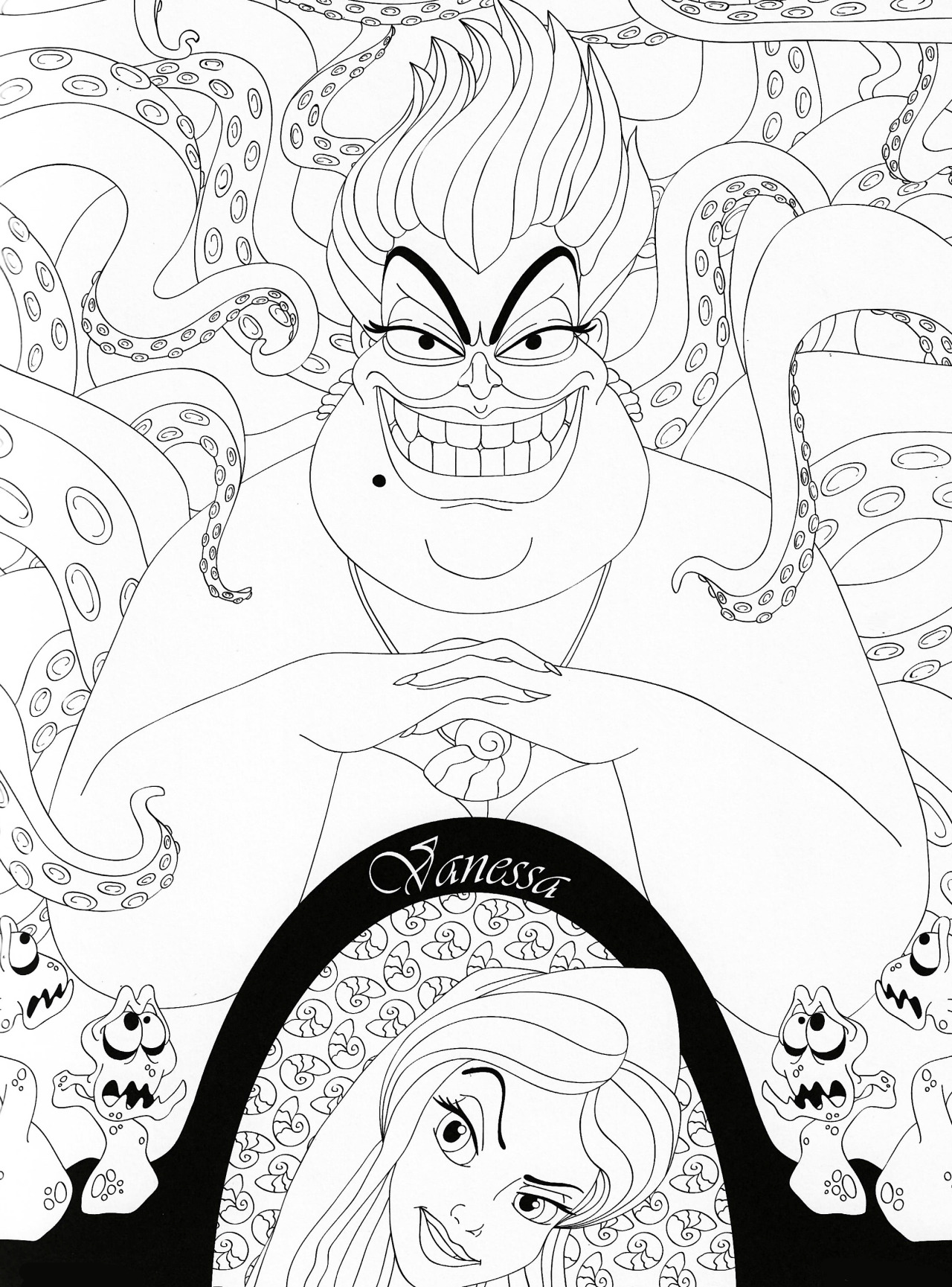 130+ Ariel Mermaid Coloring Pages for Disney Fans 37