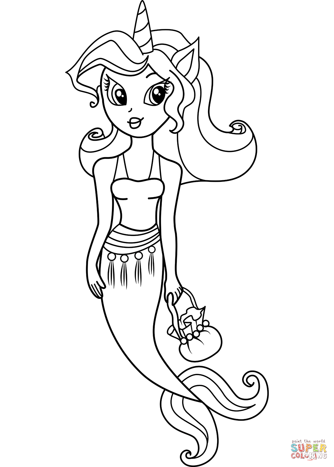 130+ Ariel Mermaid Coloring Pages for Disney Fans 39