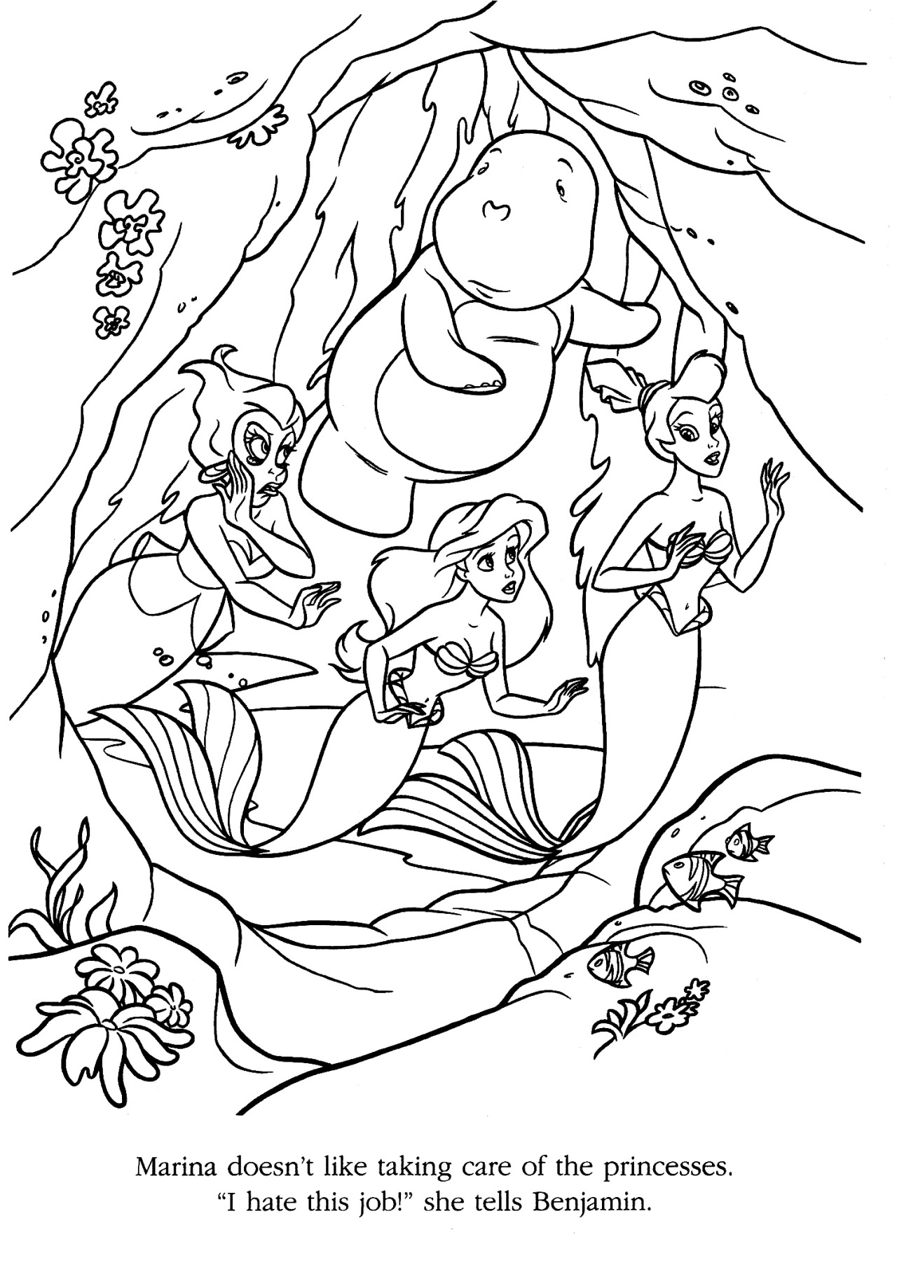 130+ Ariel Mermaid Coloring Pages for Disney Fans 51