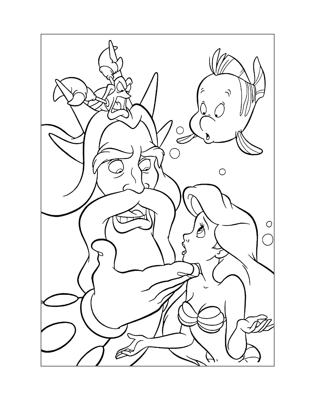 130+ Ariel Mermaid Coloring Pages for Disney Fans 53