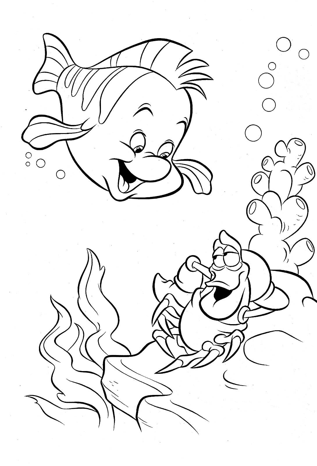 130+ Ariel Mermaid Coloring Pages for Disney Fans 54