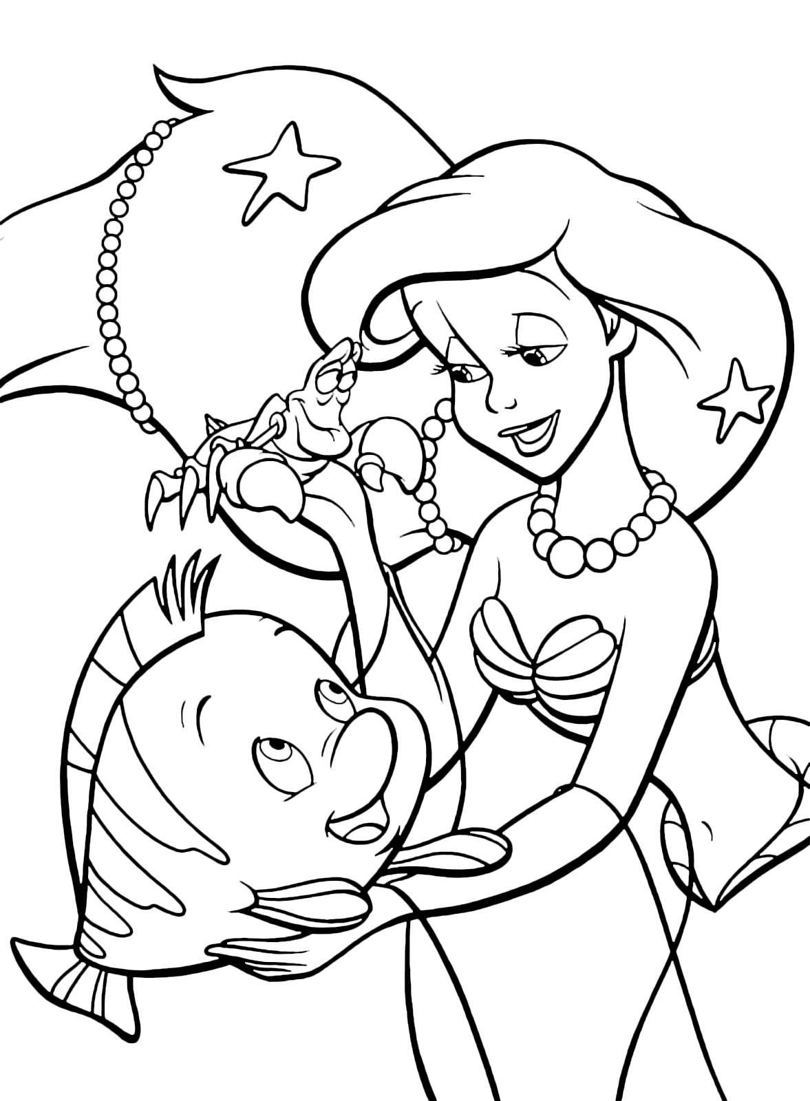 130+ Ariel Mermaid Coloring Pages for Disney Fans 58