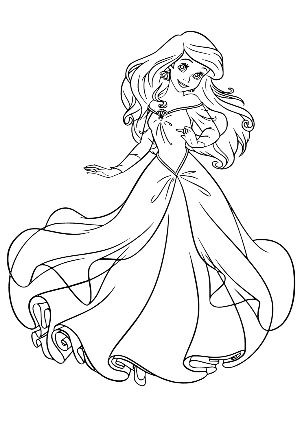 130+ Ariel Mermaid Coloring Pages for Disney Fans 60