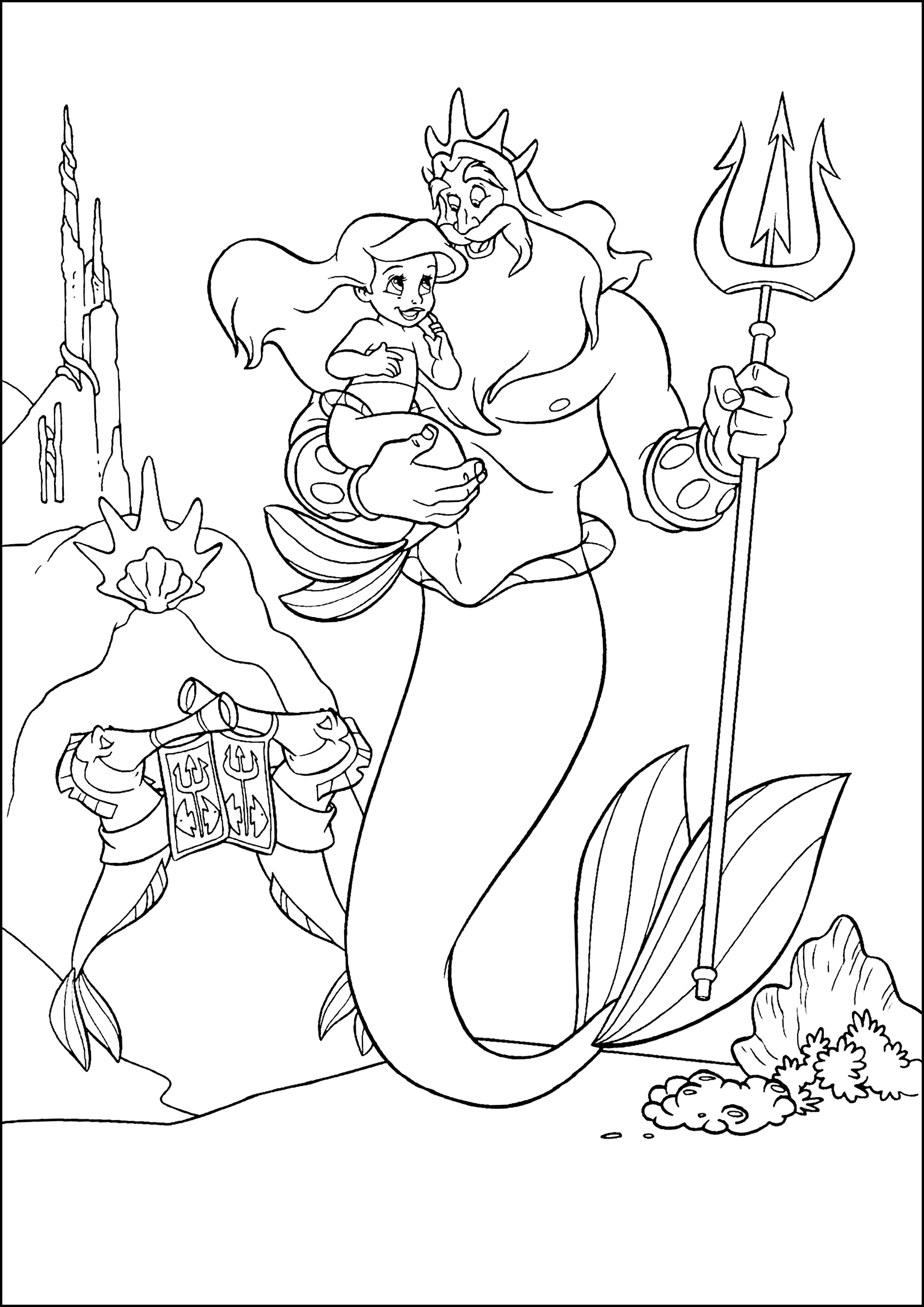 130+ Ariel Mermaid Coloring Pages for Disney Fans 72